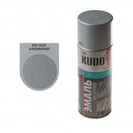 KMk1025 Эмаль аэрозоль KUDO Алюминий металлик 520мл
