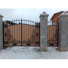 KMart01 Ворота и калитка дизайн 01
