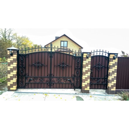 KMart17c Ворота и калитка дизайн 17c