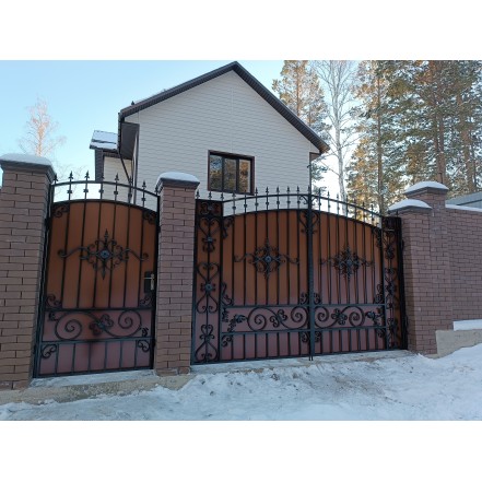 KMart17c Ворота и калитка дизайн 17c