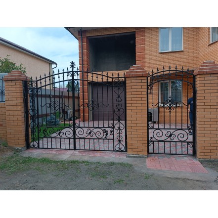 KMart17c Ворота и калитка дизайн 17c