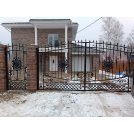 KMart02 Ворота и калитка дизайн 02