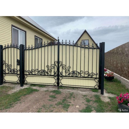 KMart22-2 Ворота и калитка дизайн 22-2