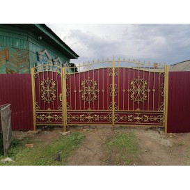 KMart23c Ворота и калитка дизайн 23c