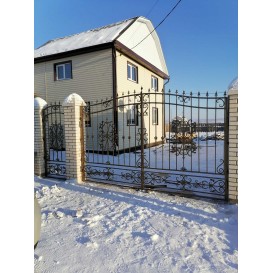 KMart23c Ворота и калитка дизайн 23c