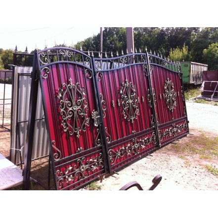 KMart23c Ворота и калитка дизайн 23c