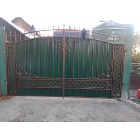 KMart09-3 Ворота и калитка дизайн 09-3